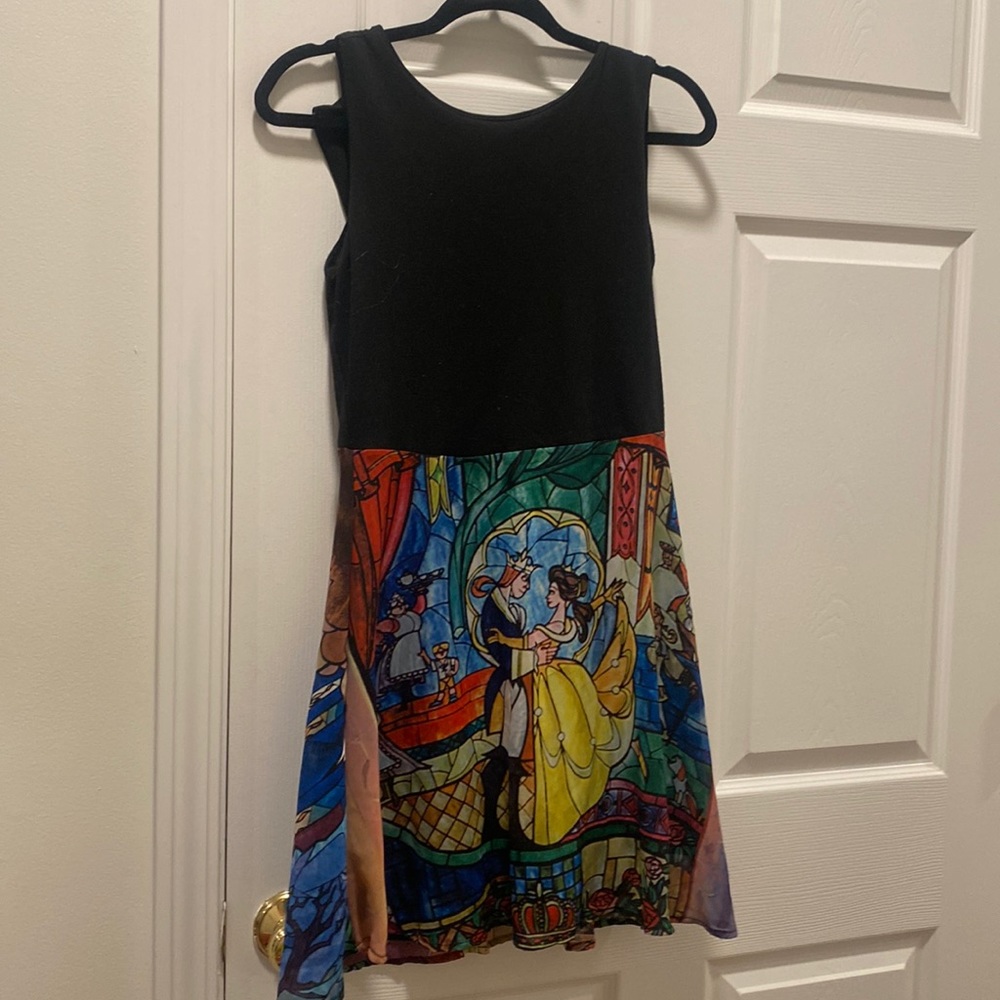 Beauty and the beast stained glass dress